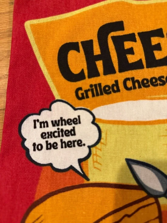 Rare Trader Joe's Cheese Experience Tote Bag - Red & Yellow BNWT - Picture 3 of 4